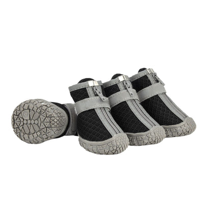 Black breathable puppy shoes