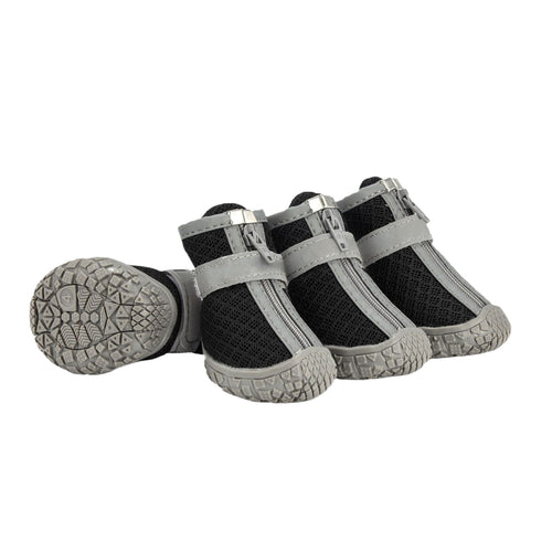 Black breathable puppy shoes