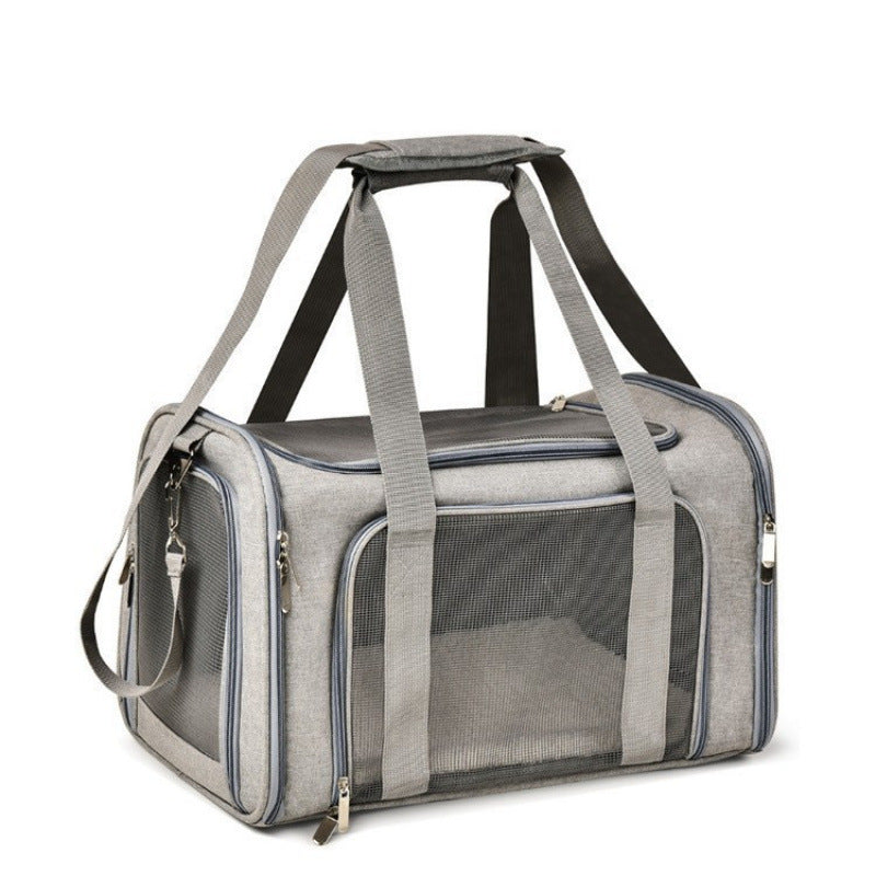 Portable Dog Carrier Bag grey