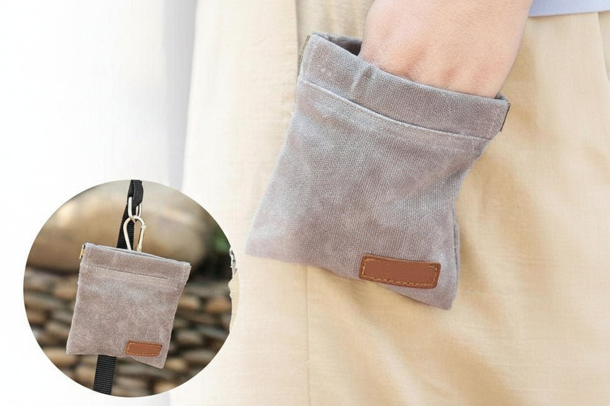 Dog Treat Pouch Grey