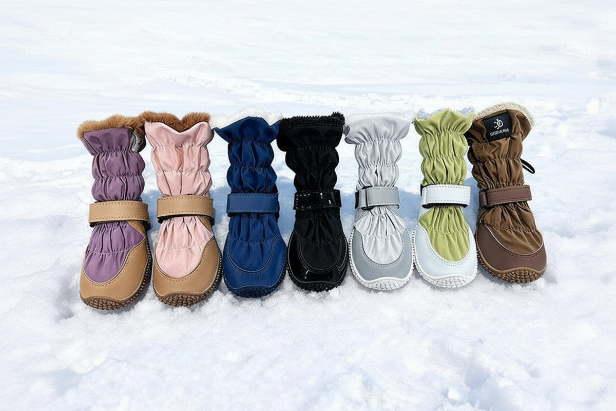 Warm long snow boots for dogs