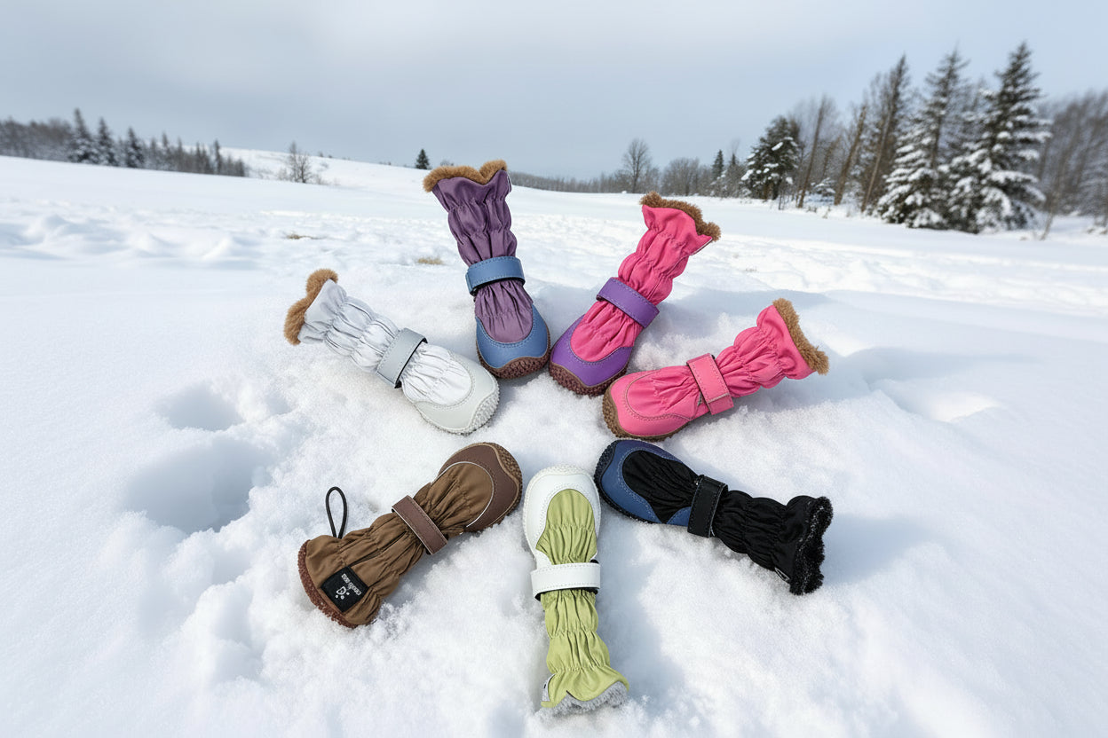 Winter Waterproof Anti-Slip Dog Boots